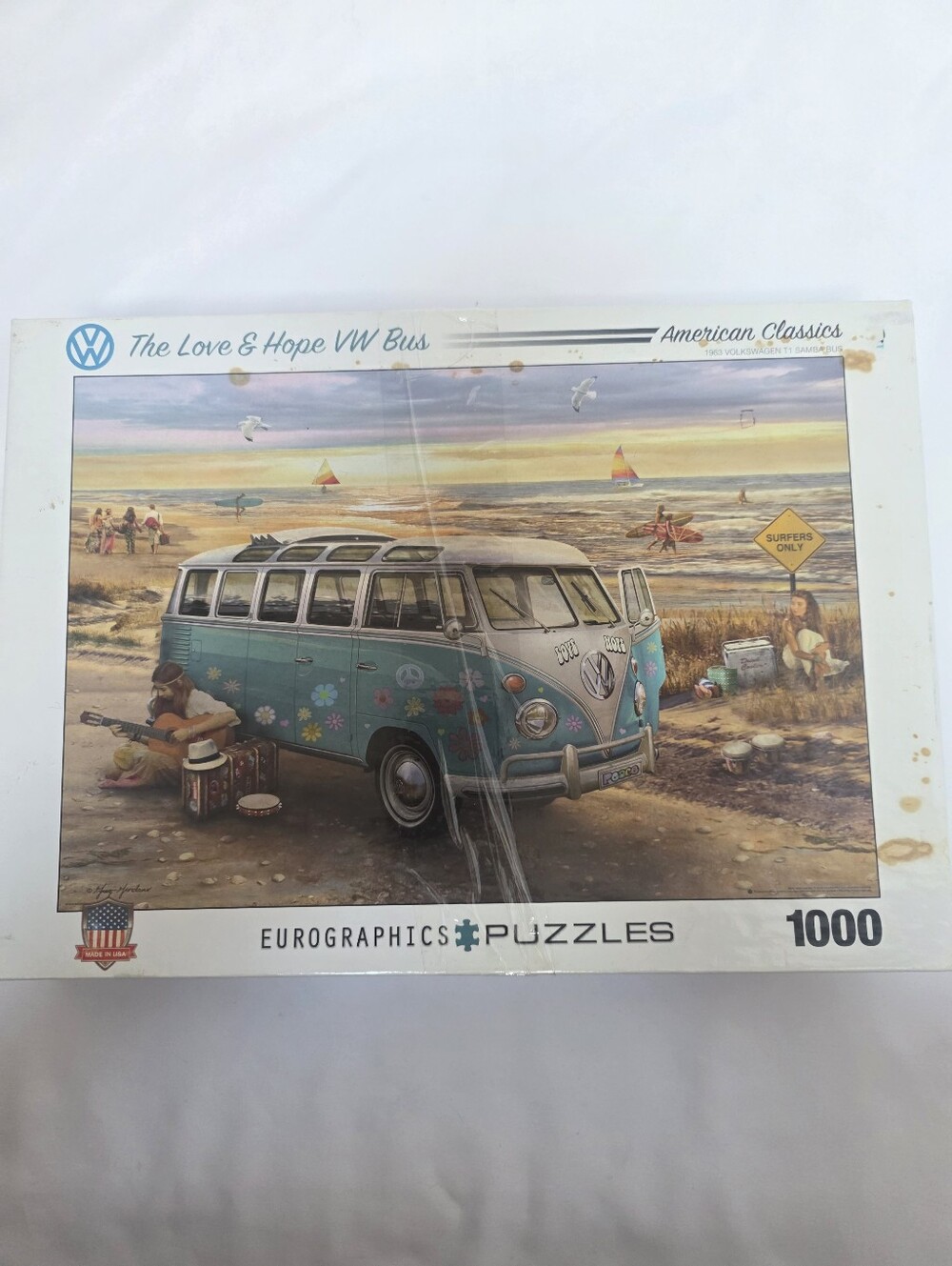 Eurographics Love & Hope VW Bus Puzzle 1000 Piece Volkswagen